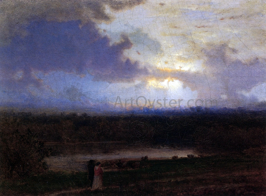 George Inness By the Lake - Canvas Print