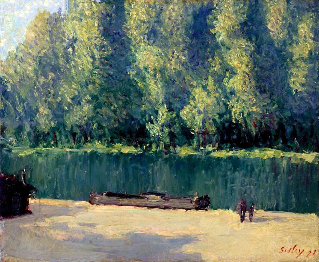 Alfred Sisley By the Loing - Canvas Print