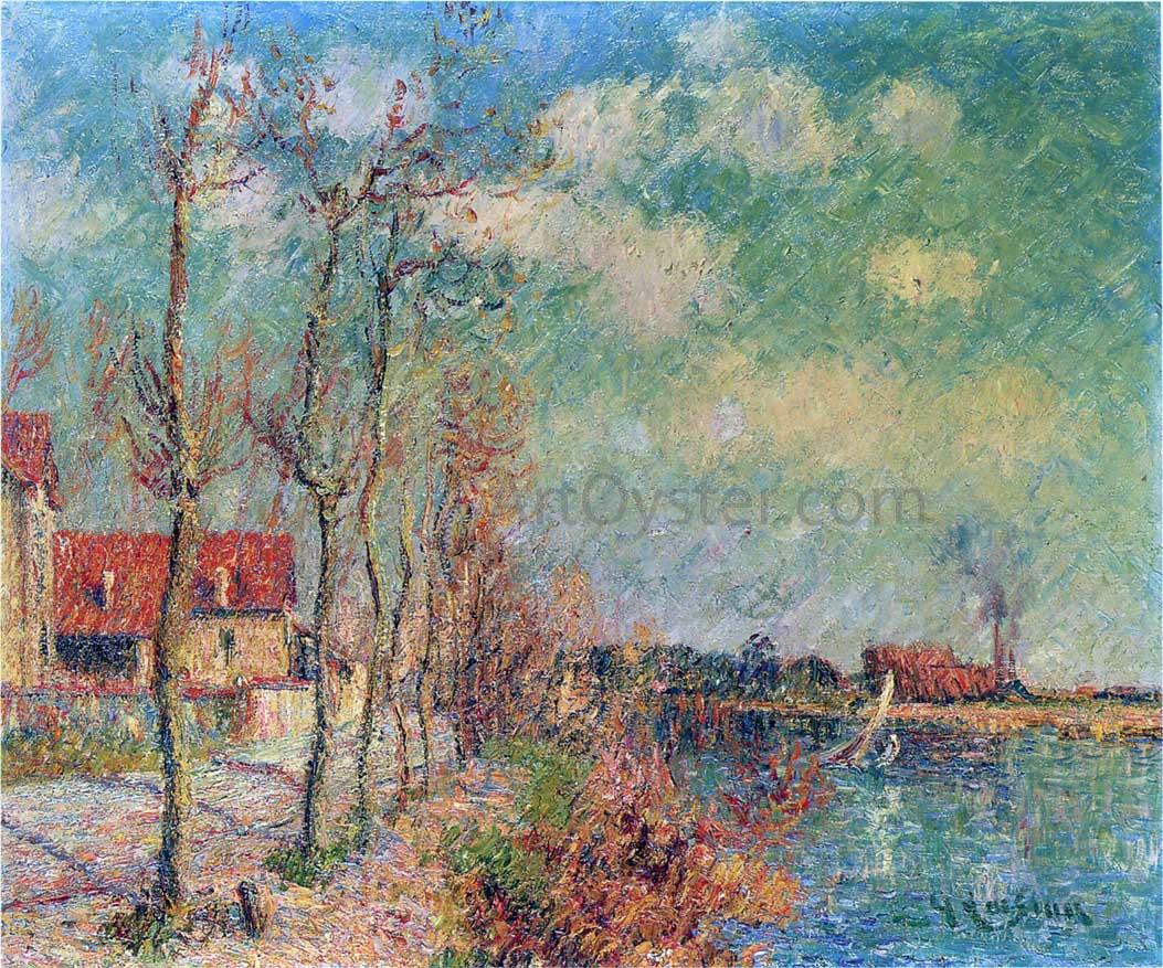 Gustave Loiseau By the Oise River - Canvas Print