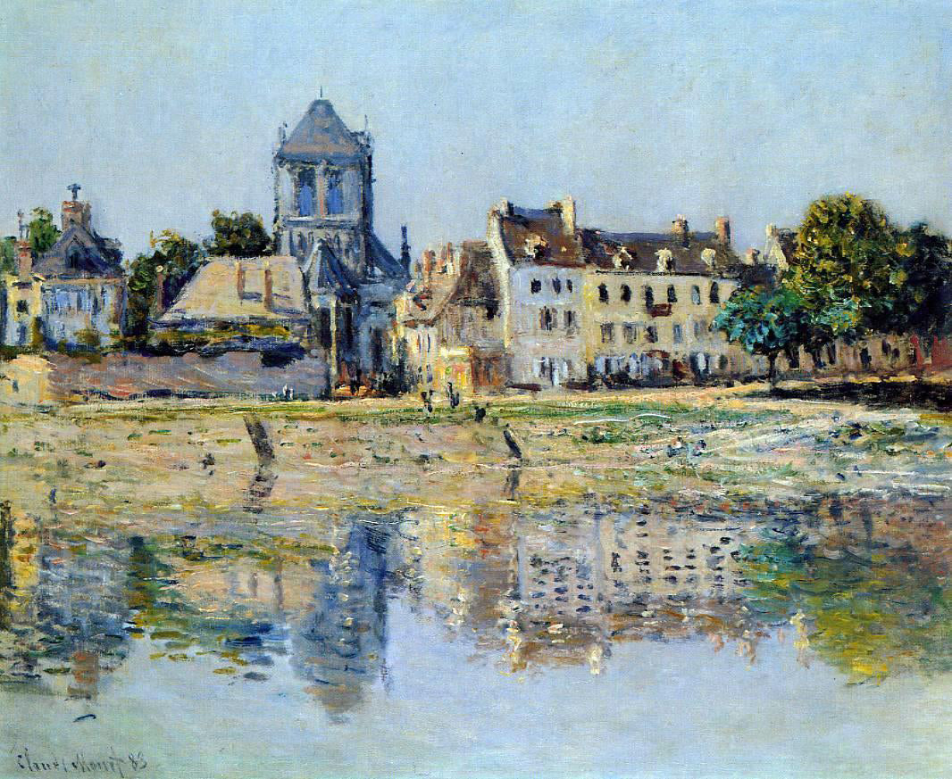 Claude Oscar Monet By the River at Vernon - Canvas Print