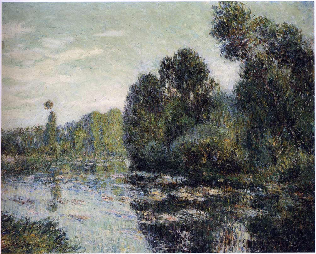 Gustave Loiseau By the River Eure - Canvas Print