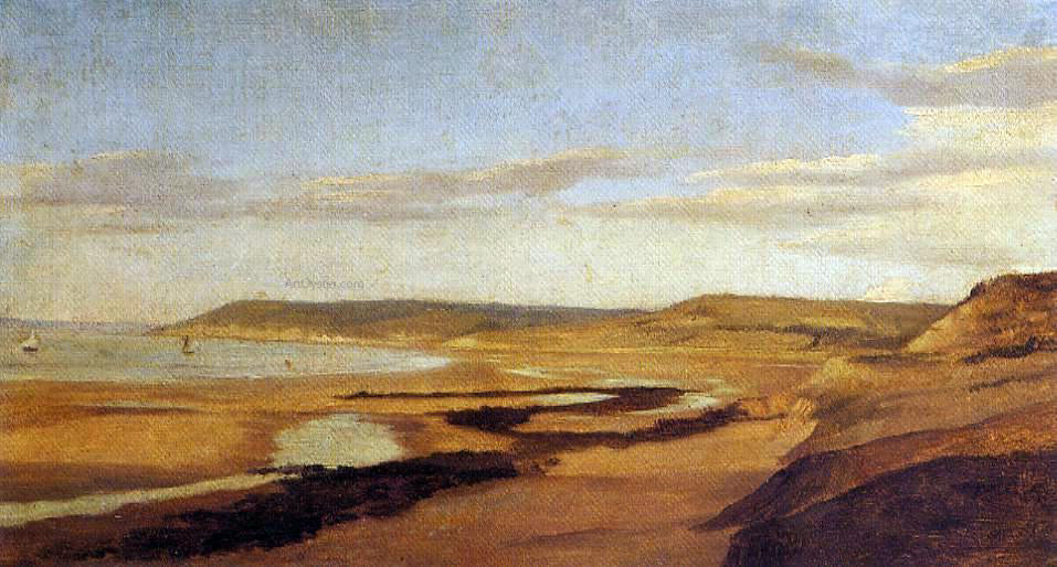 Jean-Baptiste-Camille Corot By the Sea - Canvas Print