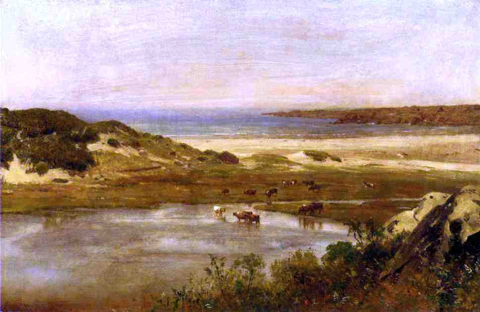 Thomas Worthington Whittredge By the Sea, Newport, Rhode Island - Canvas Print