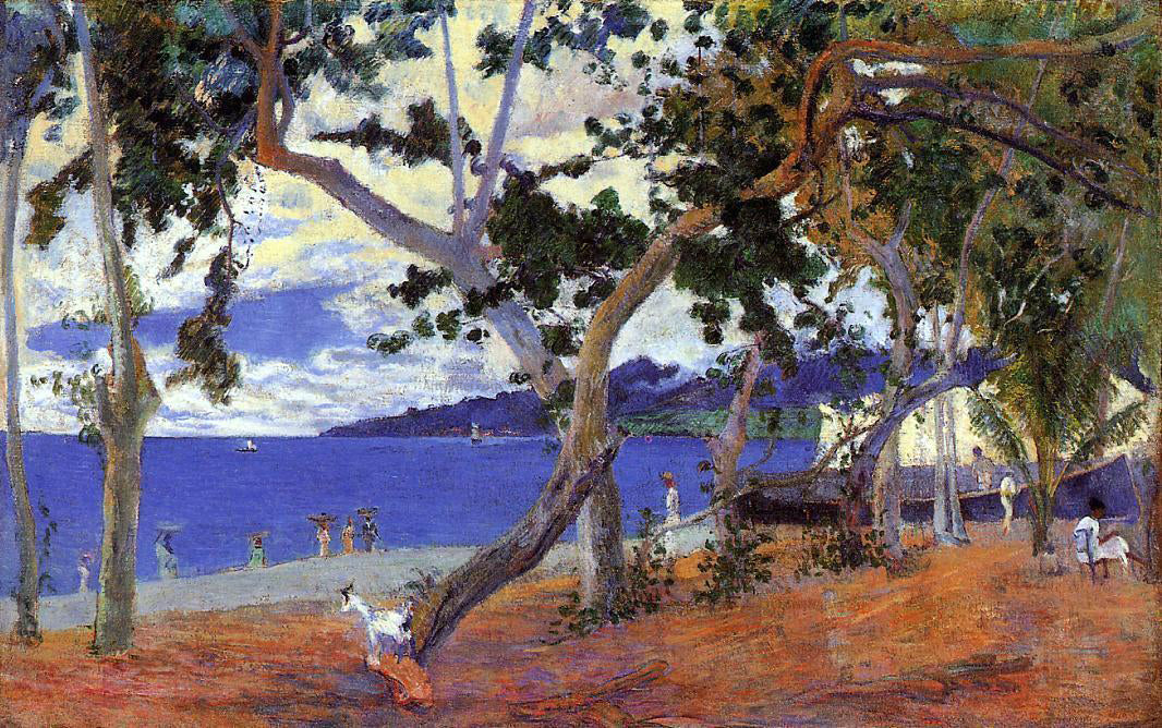 Paul Gauguin By the Seashore - Canvas Print
