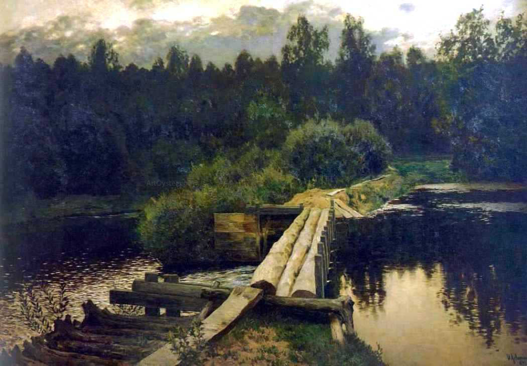 Isaac Ilich Levitan By the Whirlpool - Canvas Print