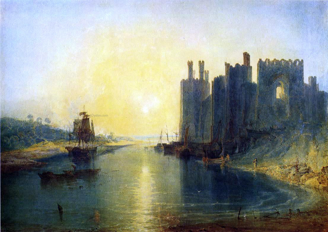 Joseph William Turner Caernarvon Castle - Canvas Print