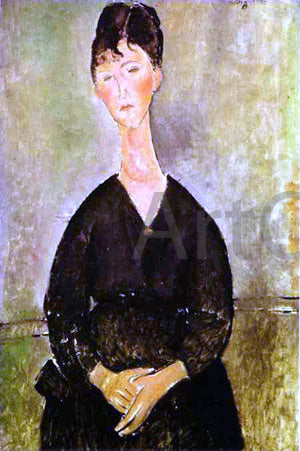 Amedeo Modigliani Cafe Singer - Canvas Print