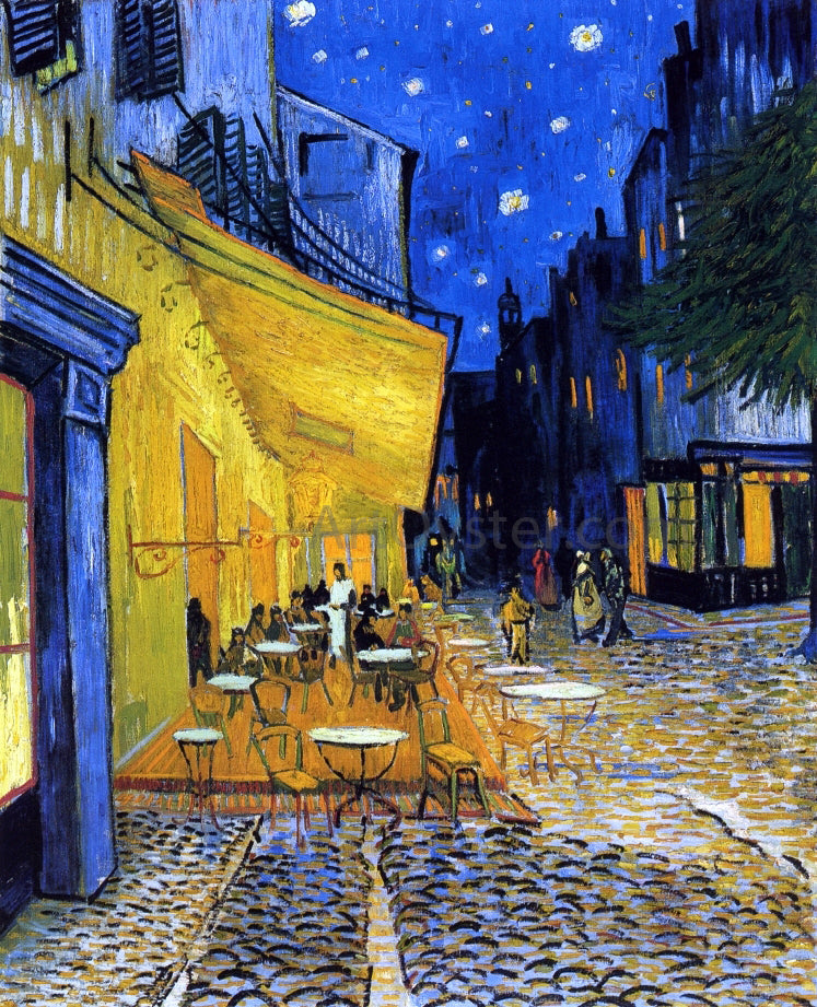 Vincent Van Gogh A Cafe Terrace on the Place du Forum (also known as Cafe Terrace at Night) - Canvas Print