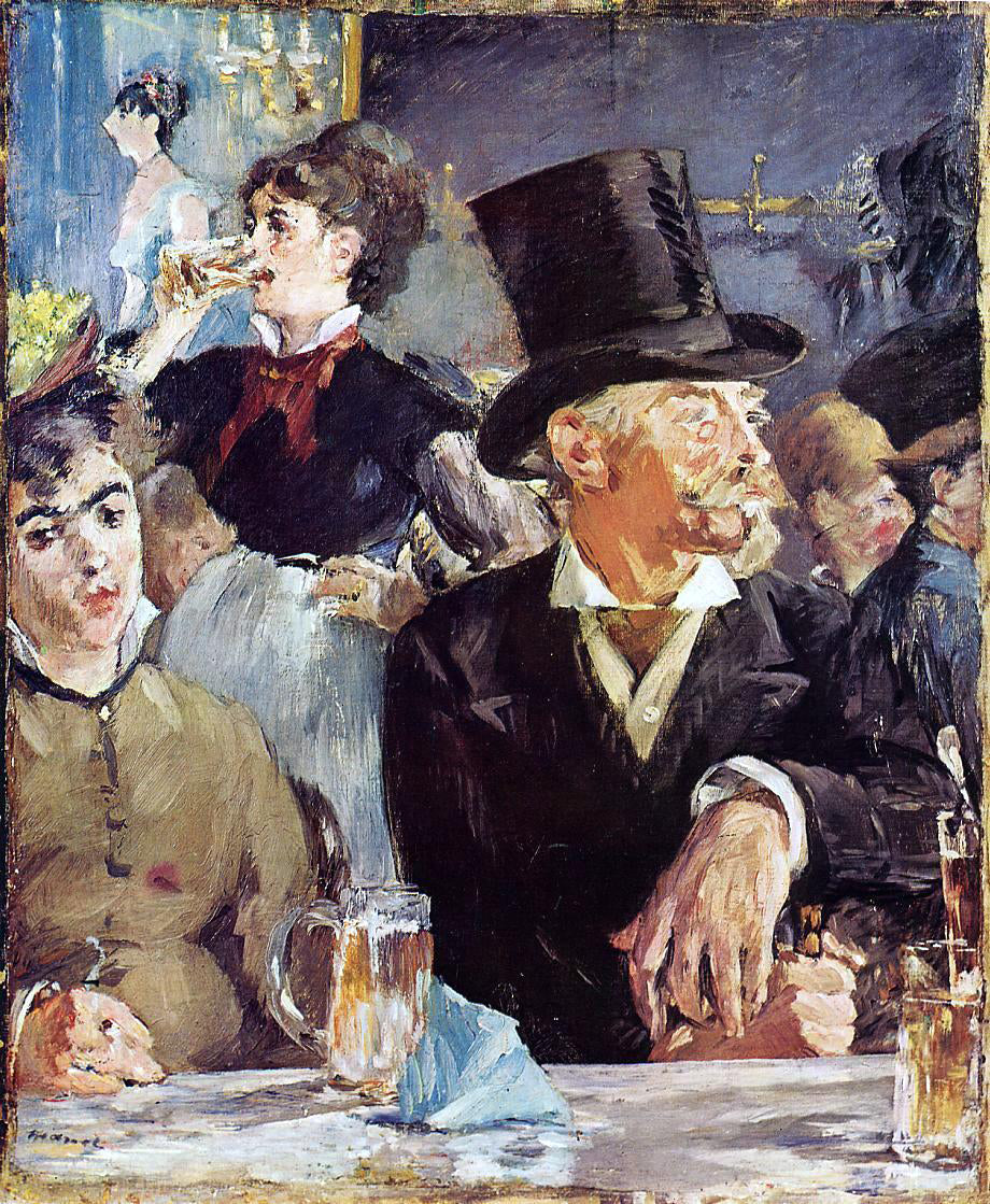Edouard Manet Cafe-Concert - Canvas Print