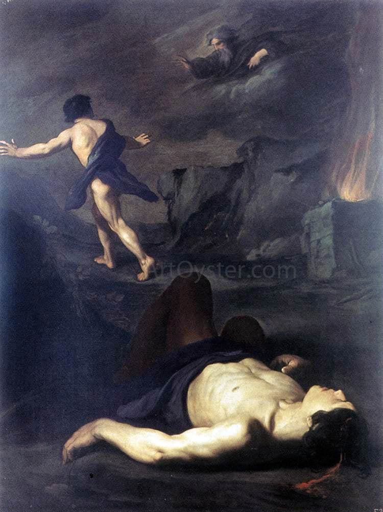 Pietro Novelli Cain and Abel - Canvas Print