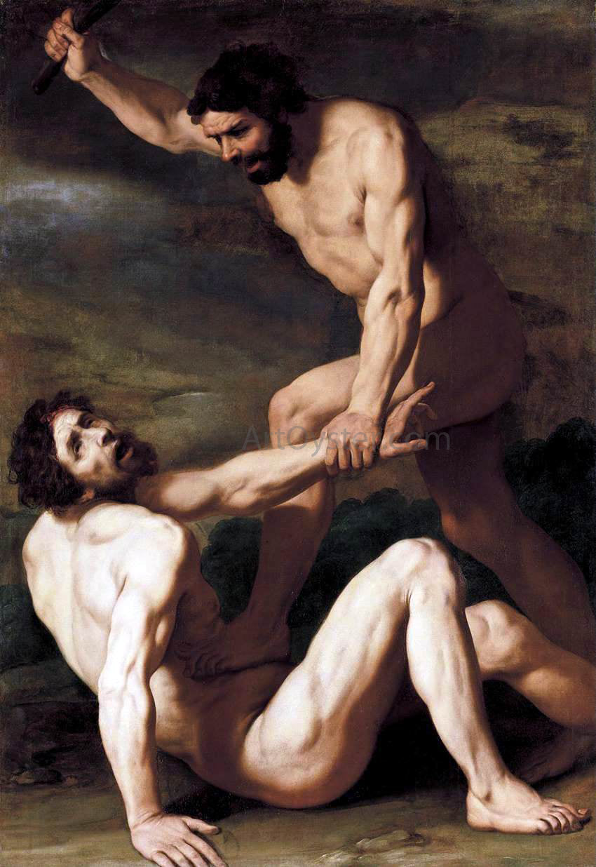 Daniele Crespi Cain Killing Abel - Canvas Print