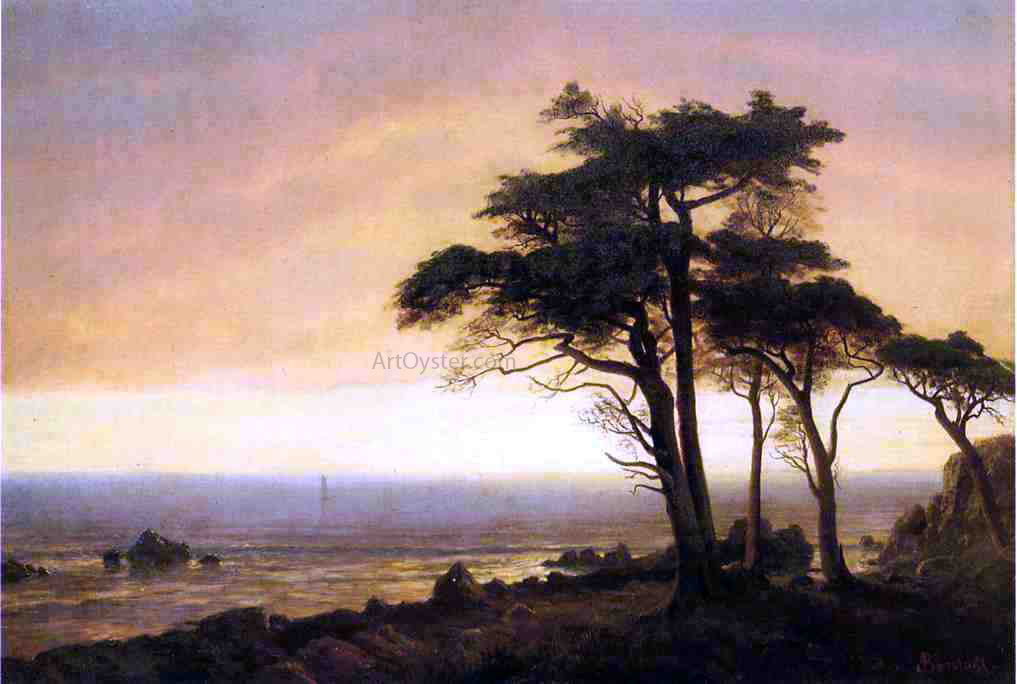Albert Bierstadt California Coast - Canvas Print