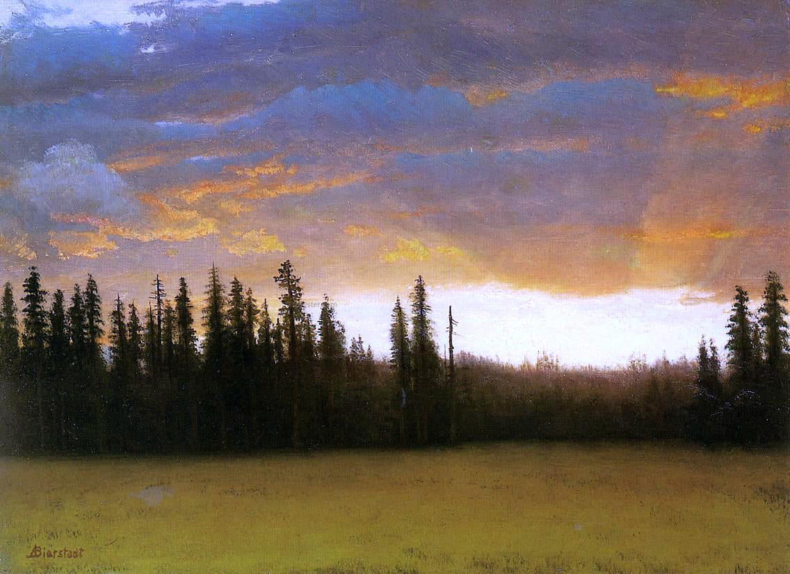 Albert Bierstadt California Sunset - Canvas Print