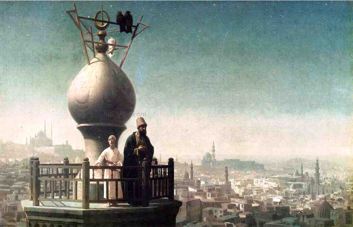 Jean-Leon Gerome Call to Prayer, Cairo (also known as Moonlight) - Canvas Print