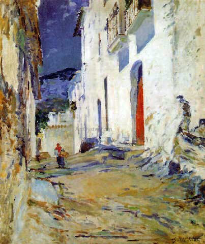 Segundo Matilla Marina Calle de Cadaques - Canvas Print
