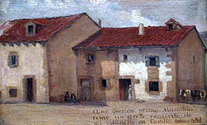 Antonio Fillol Granell Calle de Pueblo - Canvas Print