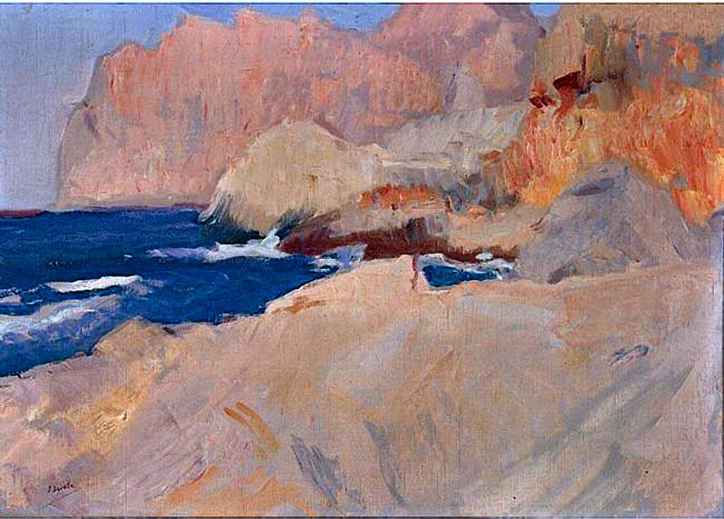 Joaquin Sorolla Y Bastida Calle de St Vicente, Mallorca - Canvas Print