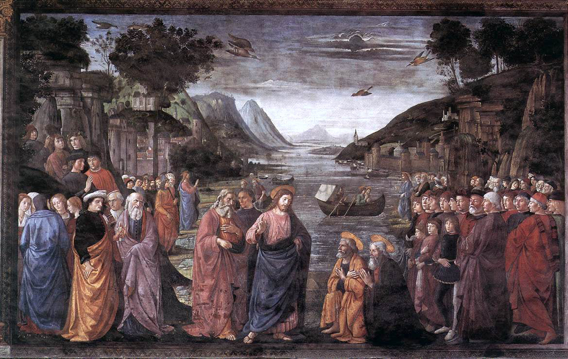 Domenico Ghirlandaio Calling of the First Apostles - Canvas Print