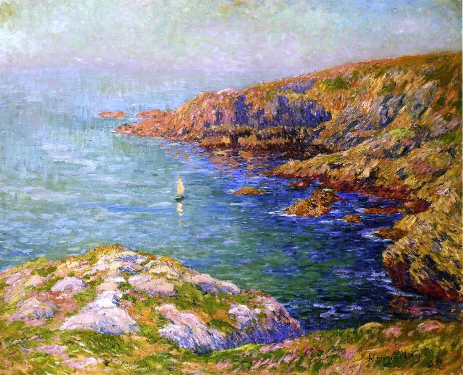 Henri Moret Calm, Coast of Brittany - Canvas Print