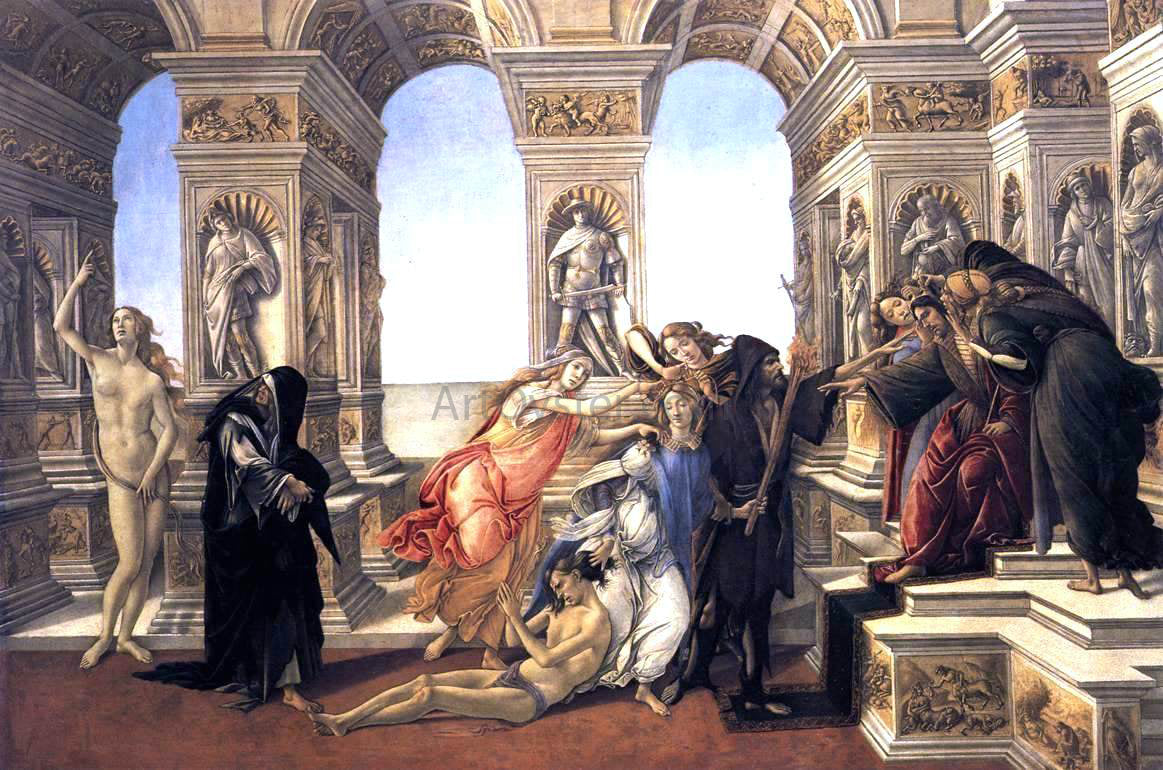 Sandro Botticelli Calumny of Apelles - Canvas Print