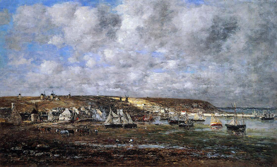 Eugene-Louis Boudin Camaret, Low Tide - Canvas Print