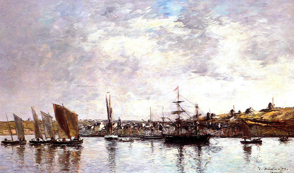 Eugene-Louis Boudin Camaret, the Port - Canvas Print