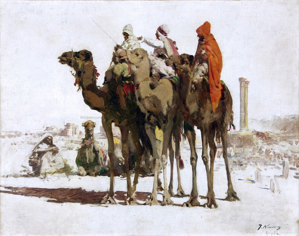 Jose Navarro Llorens Camellos - Canvas Print