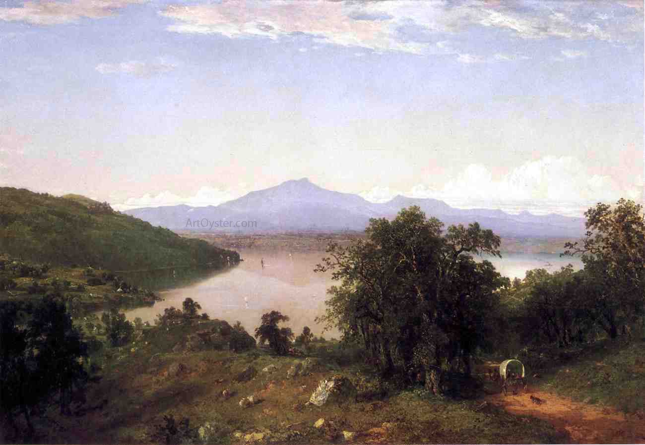 John Frederick Kensett Camels Hump from the Western Shore of Lake Champlain - Canvas Print