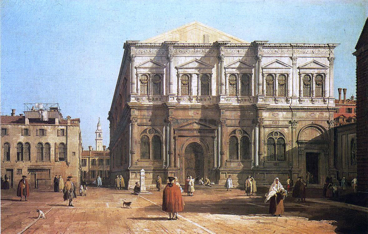 Canaletto Campo San Rocco - Canvas Print