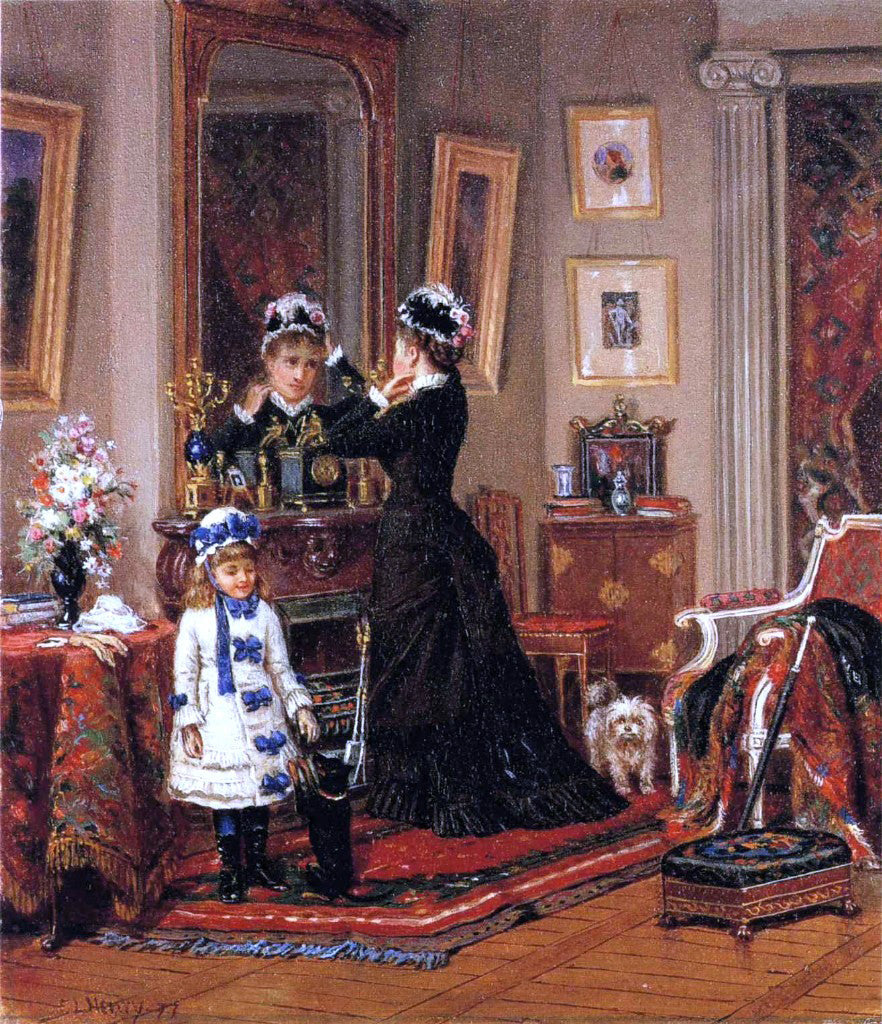 Edward Lamson Henry Can They Go Too? - Canvas Print