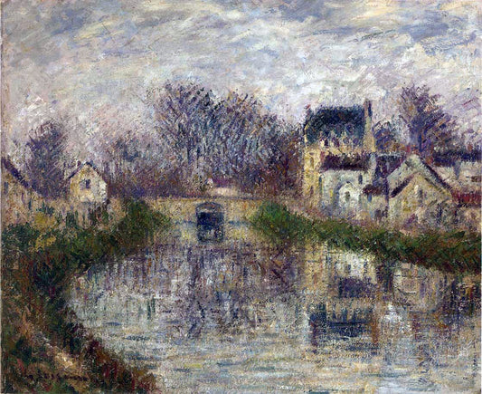 Gustave Loiseau Canal at Moret - Canvas Print