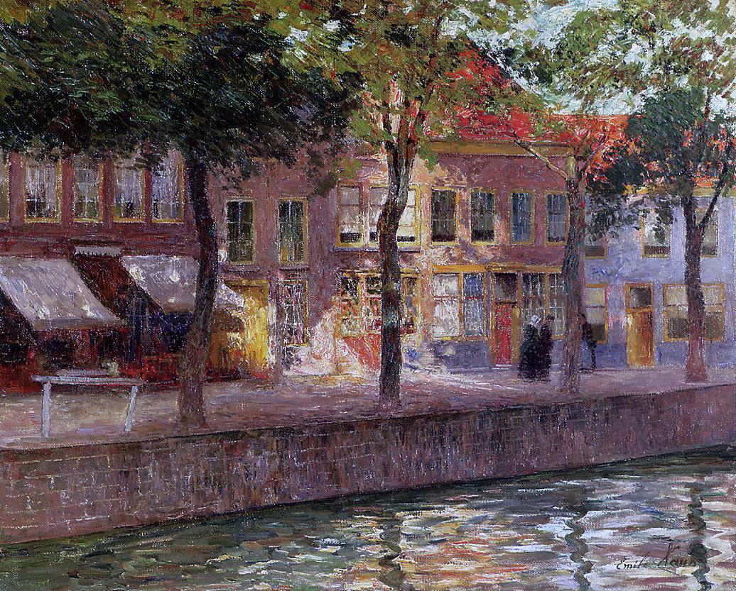 Emile Claus Canal in Zeeland - Canvas Print