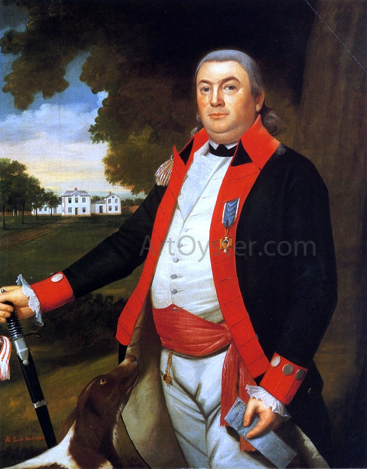 Ralph Earl Captian John Pratt, Middletown, Connecticut - Canvas Print