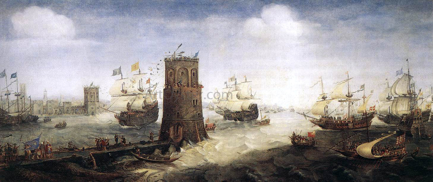 Cornelis Claesz Van Wieringen Capture of Damiate - Canvas Print