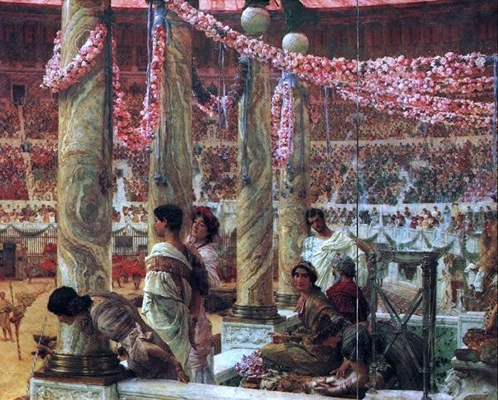Sir Lawrence Alma-Tadema Caracella and Geta - Canvas Print