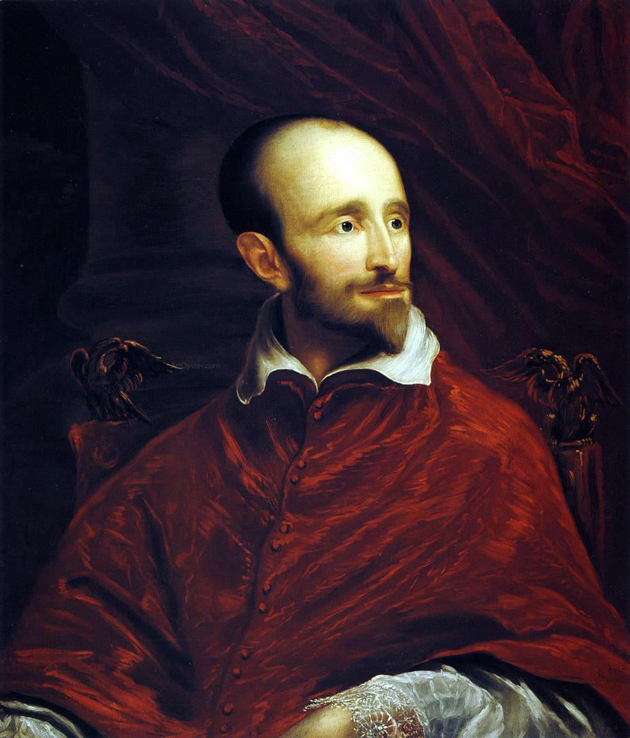 John Smibert Cardinal Guido Bentivoglio (after Anthony Van Dyke) - Canvas Print