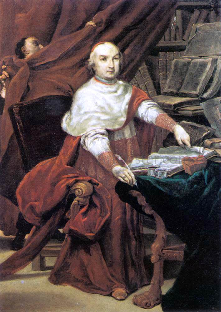 Giuseppe Maria Crespi Cardinal Prospero Lambertini - Canvas Print