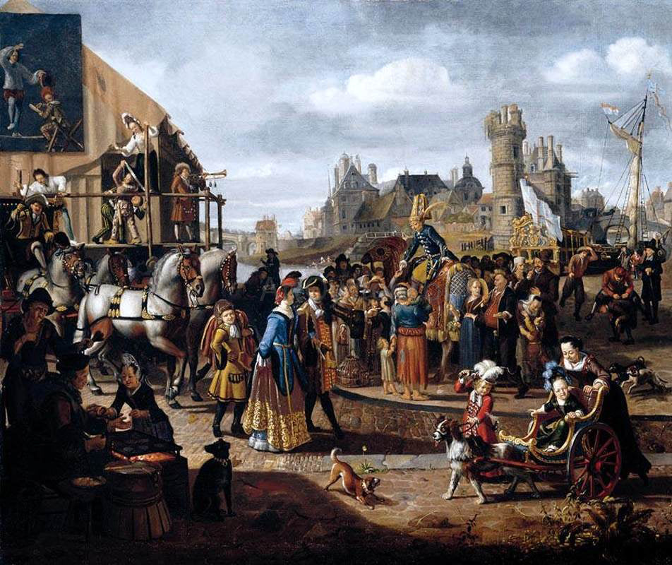 Matthijs Naiveu Carnival Scene - Canvas Print