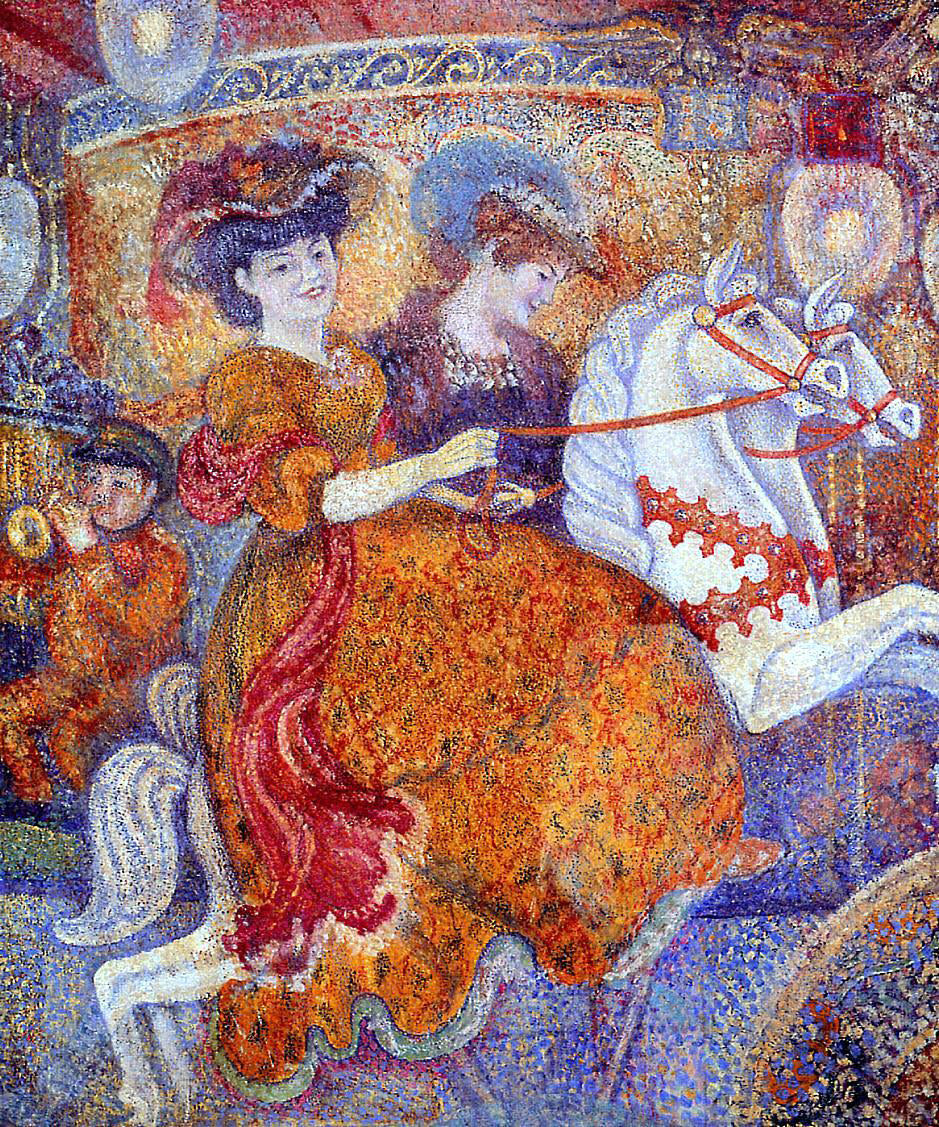 Georges Lemmen Carnival: The Carousel - Canvas Print