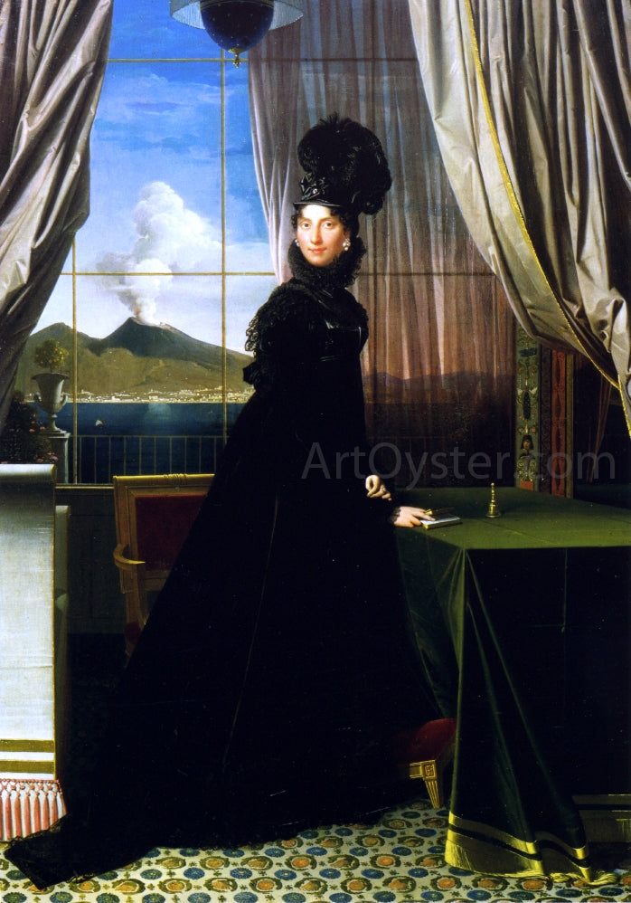 Jean-Auguste-Dominique Ingres Carolline Murat, Queen of Naples - Canvas Print