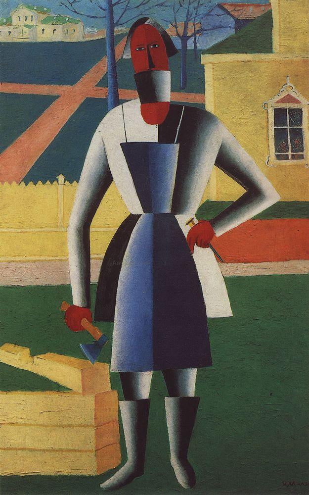 Kazimir Malevich Carpenter - Canvas Print