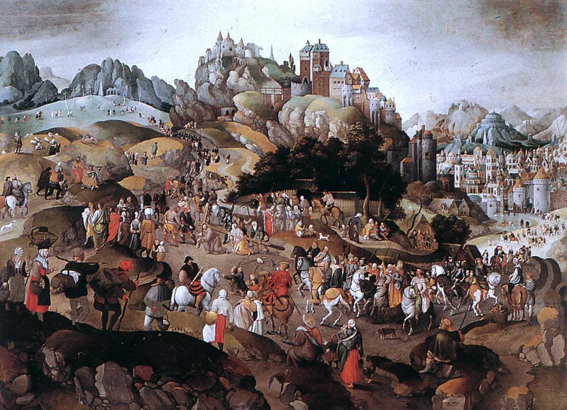 Abel Grimmer Carrying the Cross - Canvas Print