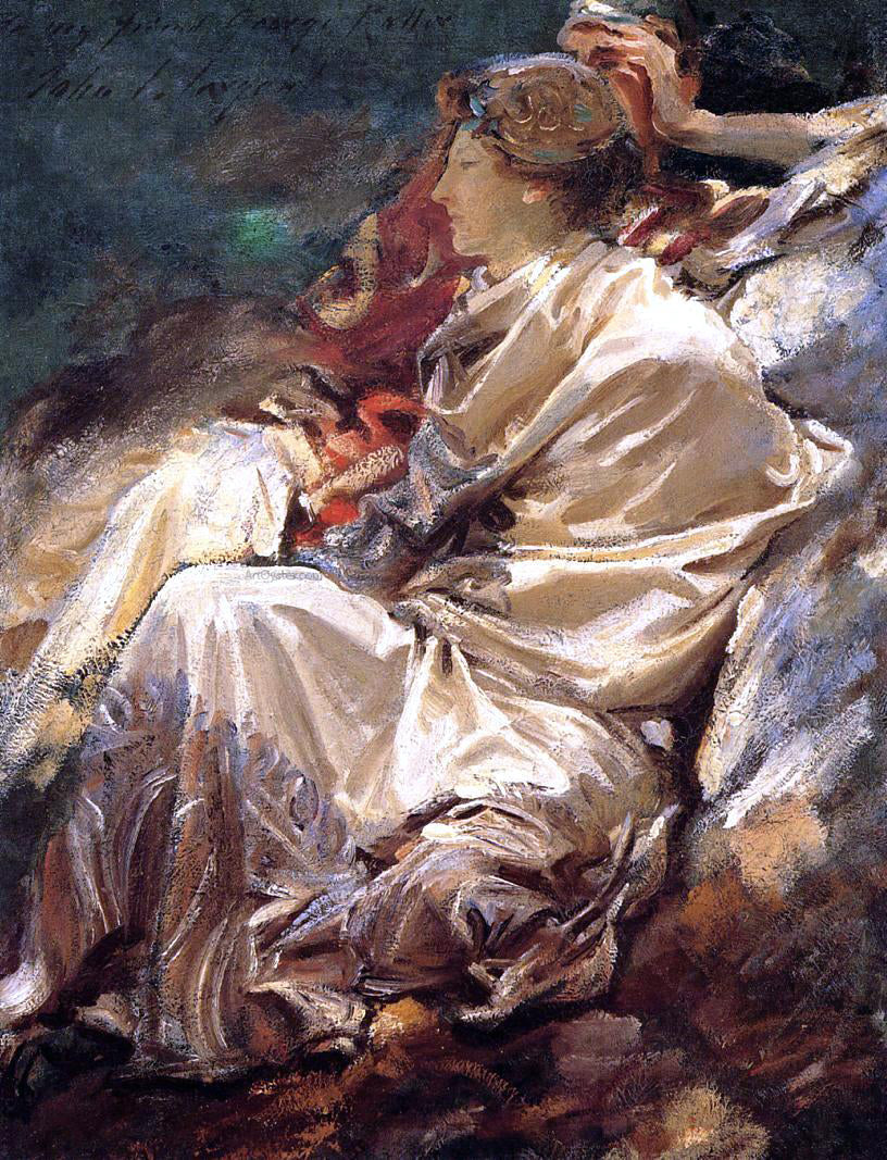John Singer Sargent Cashmere Shawl - Canvas Print