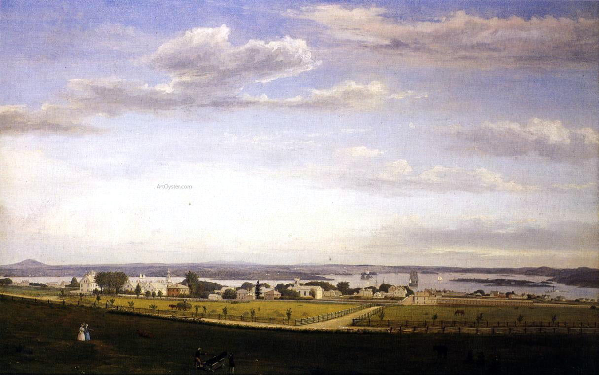 Fitz Hugh Lane Castine from Fort George - Canvas Print