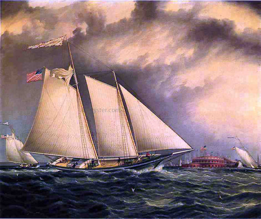 James E Buttersworth Castle Garden - Canvas Print