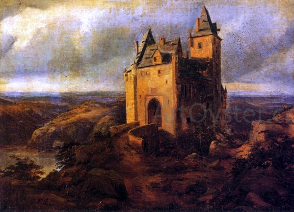 Carl Friedrich Lessing Castle in a Landscape - Canvas Print