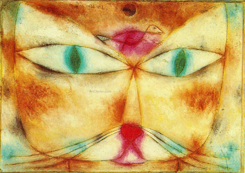 Paul Klee Cat and Bird - Canvas Print