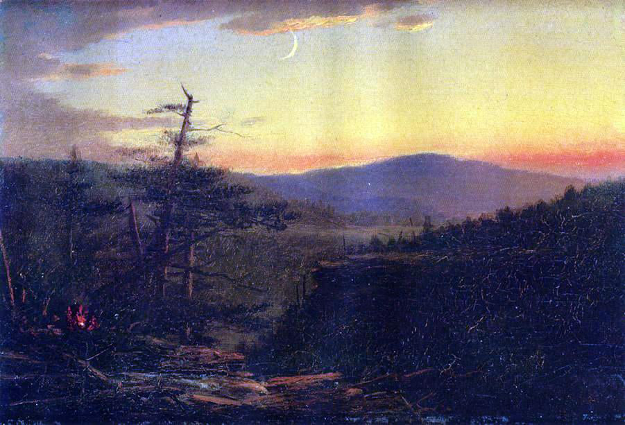 John Adams Parker Catskill Mountains at Sunset - Canvas Print