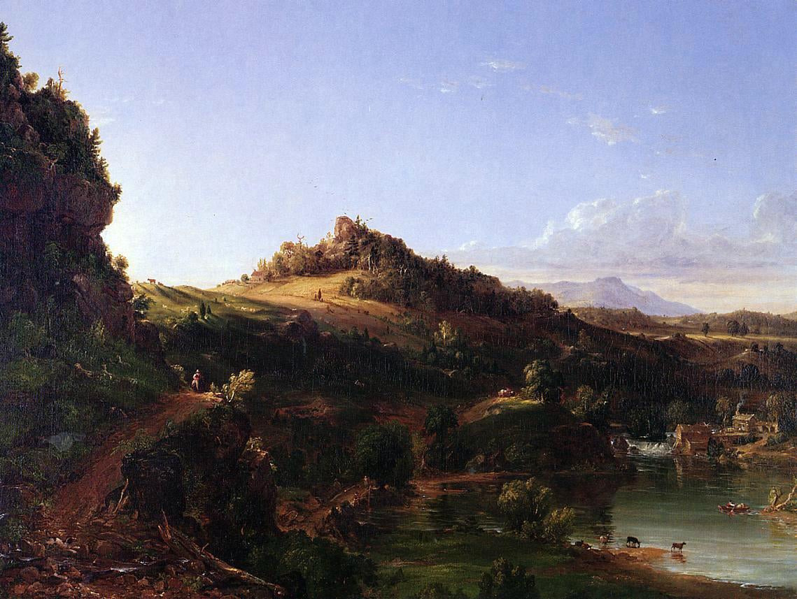 Thomas Cole Catskill Scenery - Canvas Print