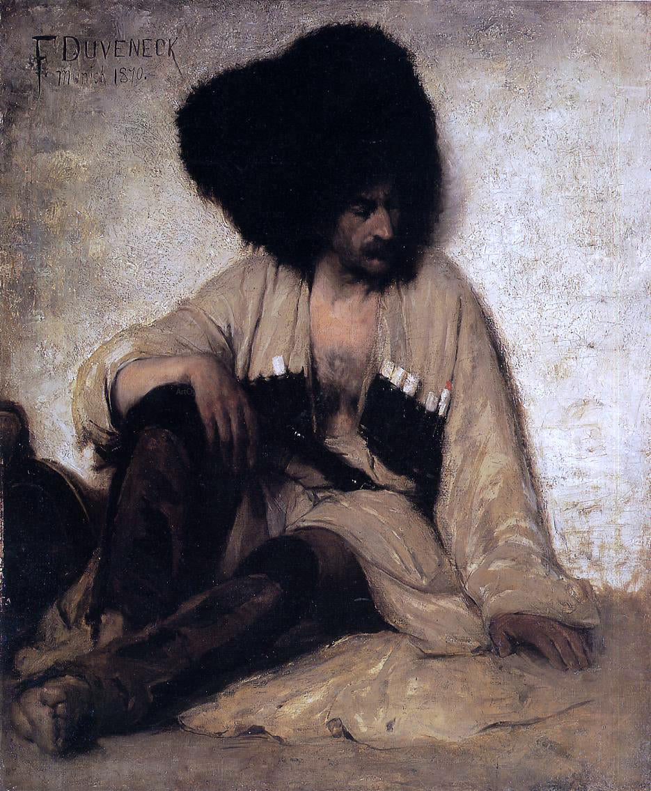 Frank Duveneck Caucasian Soldier - Canvas Print